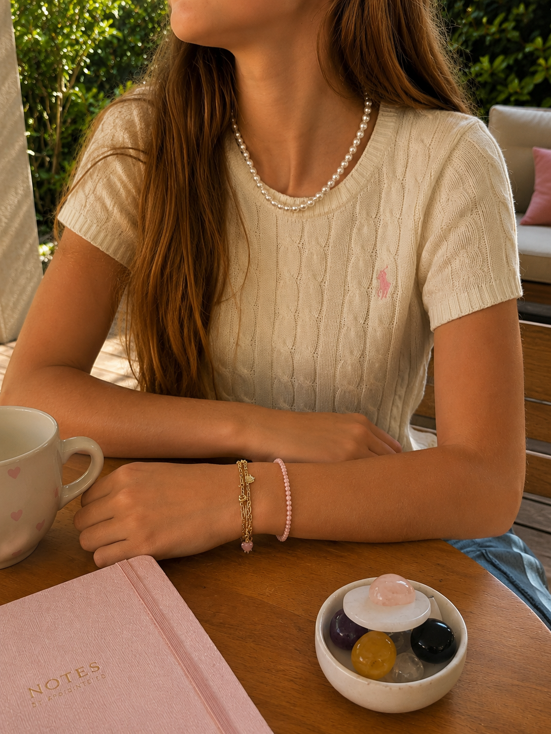 Aqua Pearl Necklace