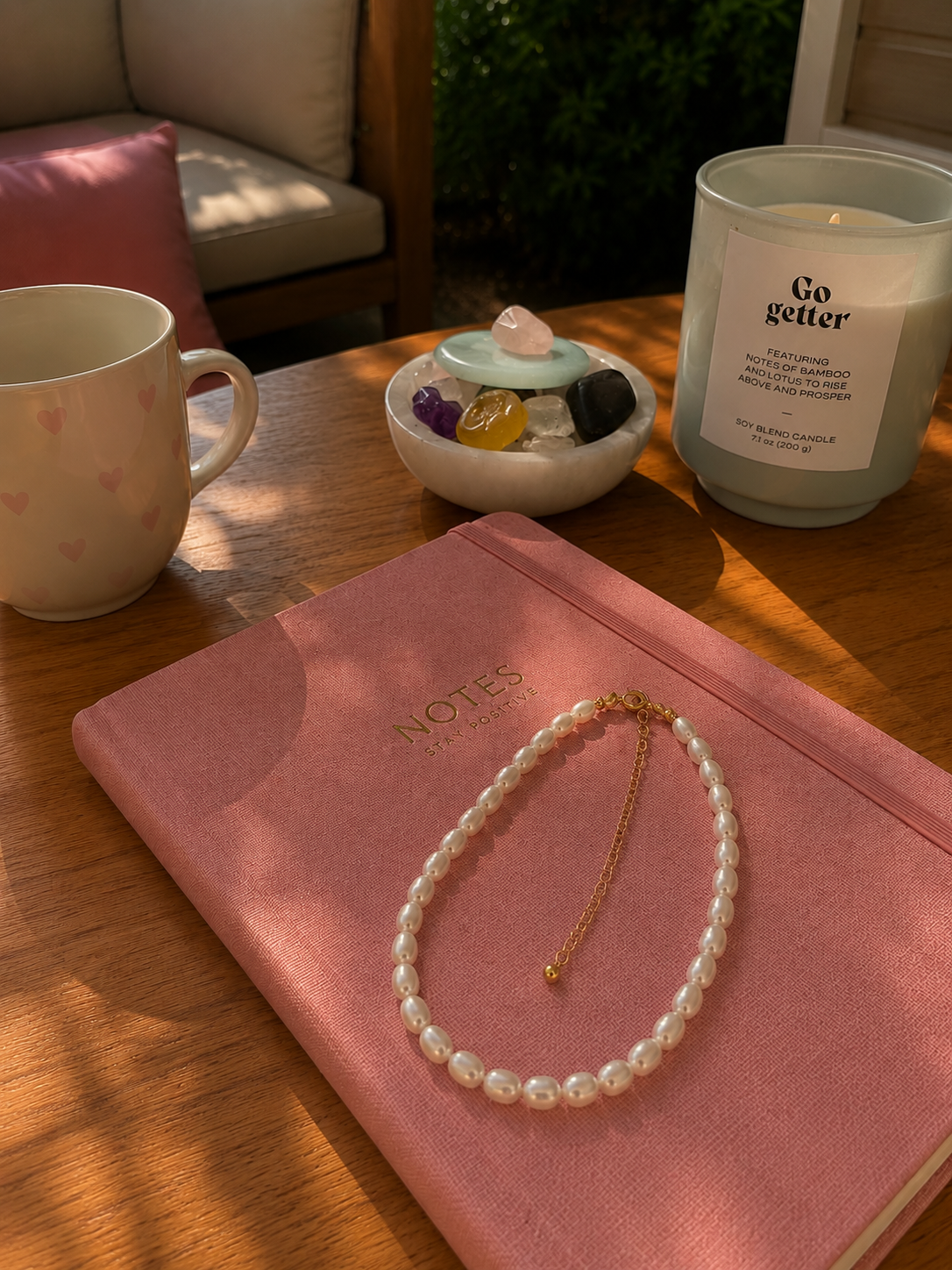 Aqua Pearl Necklace